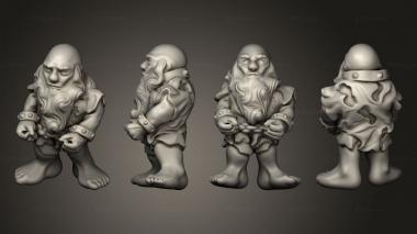 Military figurines Dwarf Male Slave Standing 3d model