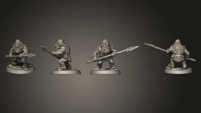 Military figurines (Dwarf Mountaineer  01, STKW_5612) 3D models for cnc
