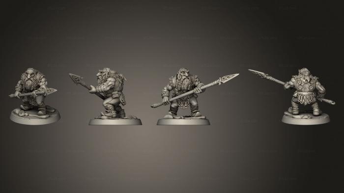 Military figurines (Dwarf Mountaineer  02, STKW_5613) 3D models for cnc