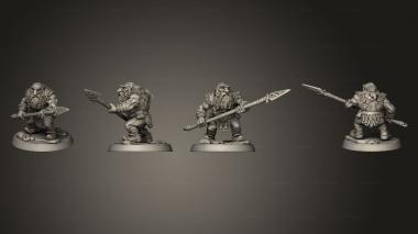 Military figurines Dwarf Mountaineer  02 3d model