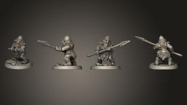 Military figurines Dwarf Mountaineer  06 3d model