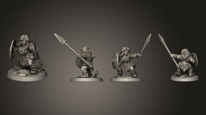 Military figurines (Dwarf Mountaineer  07, STKW_5618) 3D models for cnc