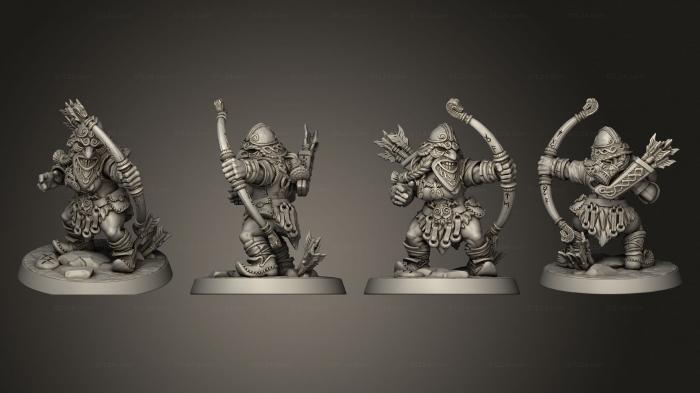 Military figurines (Dwarf Mountaineer  08, STKW_5619) 3D models for cnc
