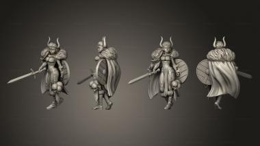 Military figurines Dwarf Princess 3d model