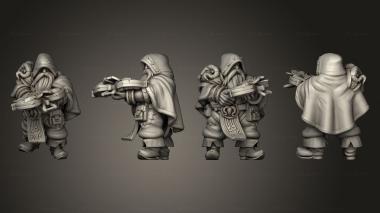 Military figurines Dwarf Ranger 01 3d model