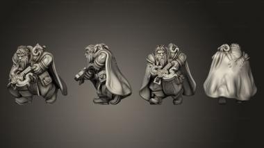 Military figurines Dwarf Ranger 03 3d model