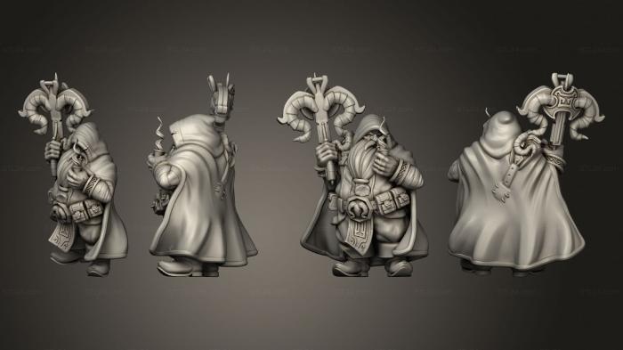 Military figurines (Dwarf Ranger 04, STKW_5637) 3D models for cnc