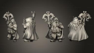 Military figurines Dwarf Ranger 04 3d model