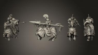 Military figurines Dwarf Rider 3 3d model