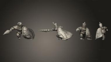 Military figurines Dwarf rovograd lancer v 2 3d model