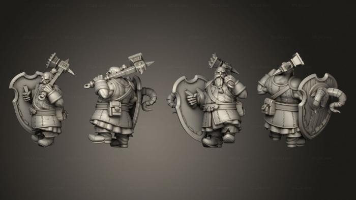 Military figurines (Dwarf SA 3, STKW_5655) 3D models for cnc