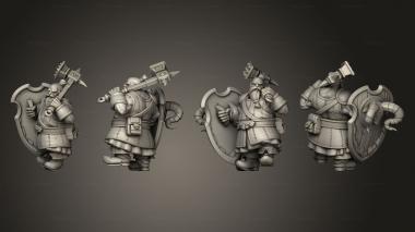 Military figurines Dwarf SA 3 3d model