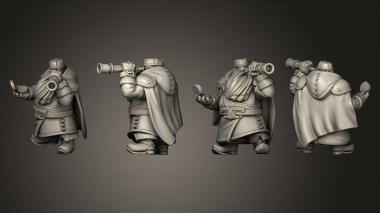 Military figurines Dwarf Scope Guy v 1 3d model