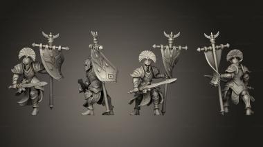 Military figurines Dwarf Soldier 1 3d model