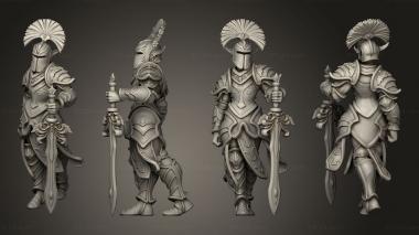 Military figurines Dwarf Soldier 2 3d model