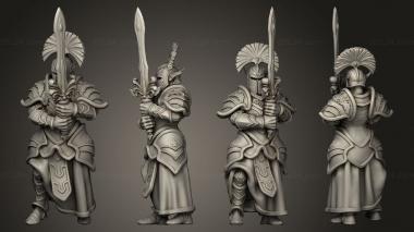 Military figurines Dwarf Soldier 3 3d model