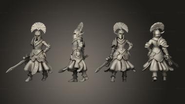 Military figurines Dwarf Soldier 5 3d model