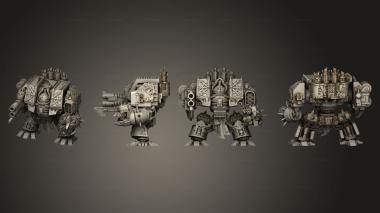 Military figurines Edgy Box Builder Dreadnoughts 3d model