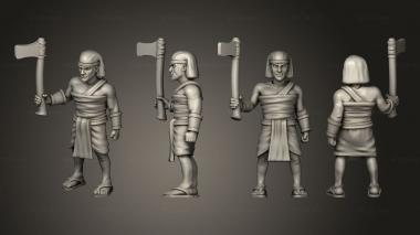 Military figurines Egypt Axe L 003 3d model