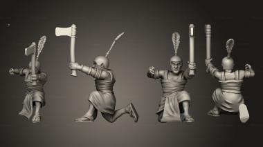 Military figurines Egypt Axe L 004 3d model