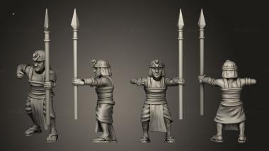 Military figurines Egypt Axe L 005 3d model