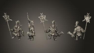 Military figurines Elder God Bini Birot 02 3d model