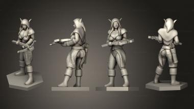 Military figurines Elf  Ranger 2 3d model