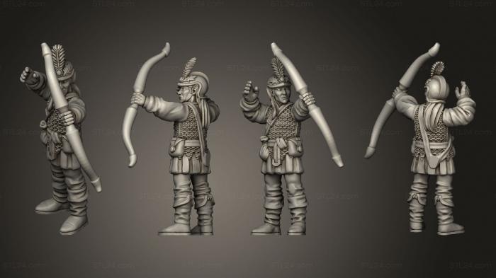 Military figurines (Elf Archers Male 01, STKW_5807) 3D models for cnc