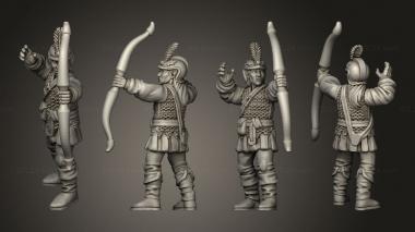 Military figurines Elf Archers Male 02 3d model