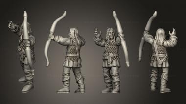 Military figurines Elf Archers Male v 3 3d model