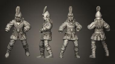 Military figurines Elf Command Female 01 3d model