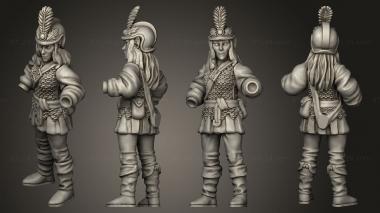 Military figurines Elf Command Female 3d model
