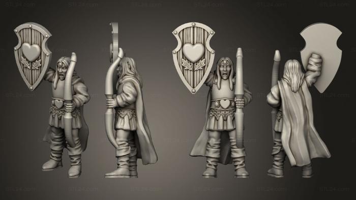 Military figurines (Elf Command Male 01, STKW_5814) 3D models for cnc