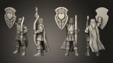 Military figurines Elf Command Male 01 3d model