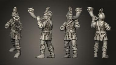 Military figurines Elf Command Male 3d model