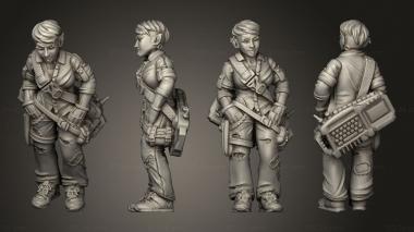 Military figurines Elf Deck 3d model