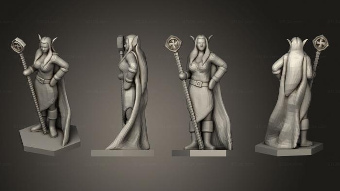 Military figurines (Elf Mage 2 V, STKW_5823) 3D models for cnc