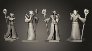 Military figurines Elf Mage V 2 3d model