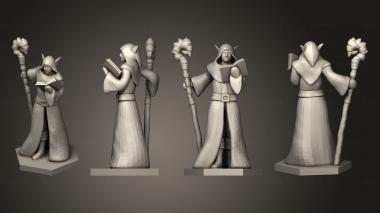 Military figurines Elf Mage 3d model