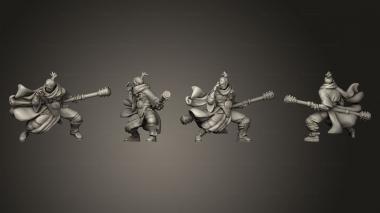 Military figurines elf monk daibo 007 3d model