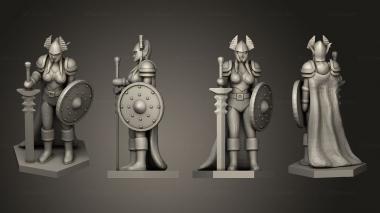 Military figurines Elf Paladin 2 3d model