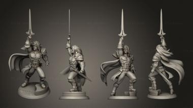 Military figurines Elf Paladin 3d model