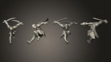 Military figurines Elf Rogue Player Character 3d model