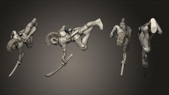 Military figurines (Elf Swordswoman A, STKW_5852) 3D models for cnc