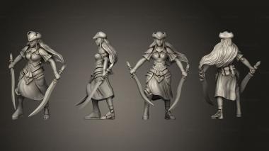 Military figurines Elf Warrior 1 3d model