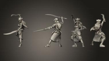 Military figurines Elf Warrior 2 1 3d model