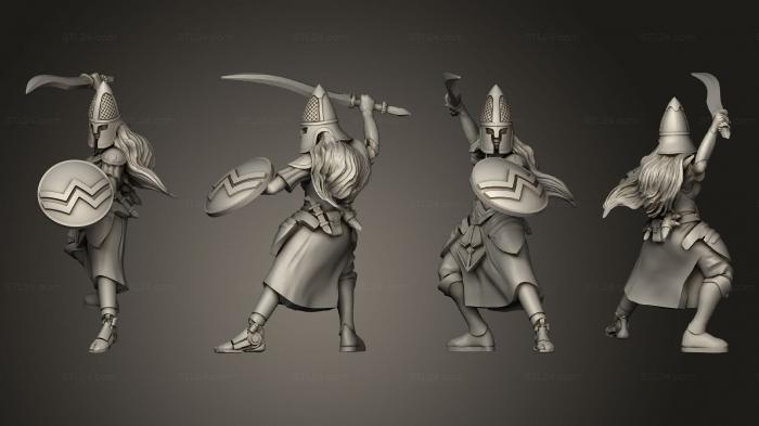 Military figurines (Elf Warrior 2 2, STKW_5857) 3D models for cnc