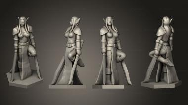 Military figurines Elf Warrior 2 V 3d model