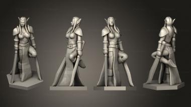 Military figurines Elf Warrior 2 3d model