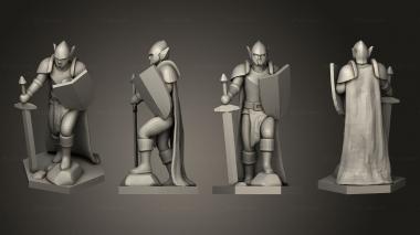 Military figurines Elf Warrior V 2 3d model